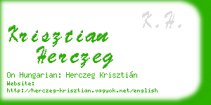 krisztian herczeg business card